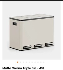 Cream Recycling Kitchen Bin