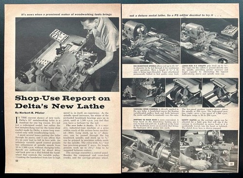 Delta metal lathe - lathe, 1959