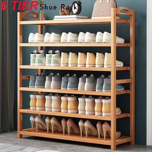 Tier wooden shoe rack - wooden,