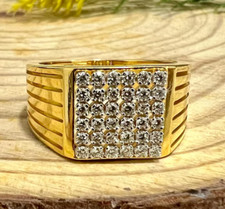 Round Lab Grown Diamond Men's