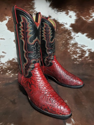 Justin vintage red python - justin,