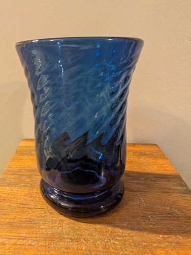 Vintage cobalt blue hand blown - vintage,