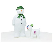 Anniversary House Official The Snowman™ holding The Snowdog Cake Topper 2-Pie...