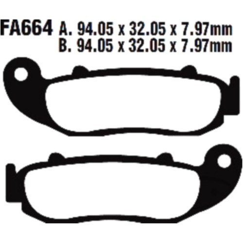 Ebc brake pads standard - -, high