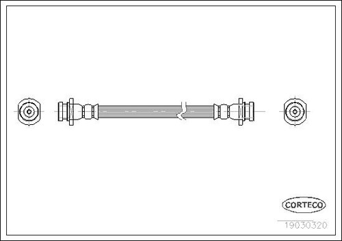 19030320 corteco brake hose - 19030320,