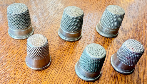 Antique metal thimble - antique,