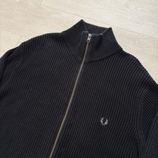 Fred Perry Mens Full Zip Knit