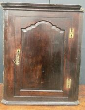 GENUINE 18TH CENTURY GEORGIAN c1750 HANDING OAK CUPBOARD / CABINET
