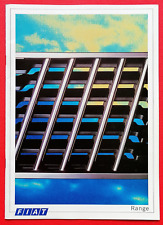 1986 FIAT RANGE Sales Brochure inc X1/9 Uno Turbo Panda 4x4 Strada Abarth 130TC