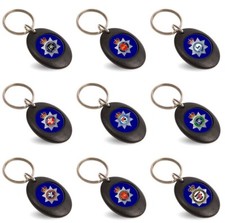 POLICE County Crests on a Double Sided Key Fob, ALL COUNTIES