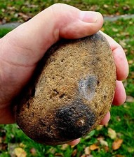 Prehistoric British Neolithic Flint Procussion Stone - Hand Hammer Double Strike