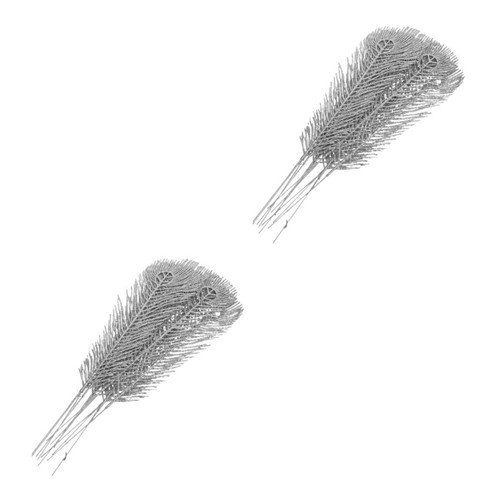 24pcs reusable silver peacock - reusable,