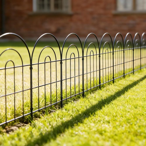 Thealyn metal garden fence - metal, 10