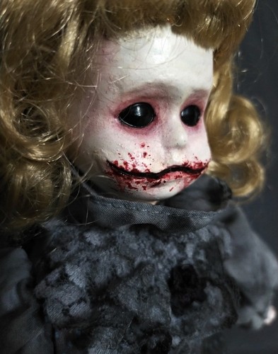 Hand painted horror art doll - hand,