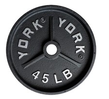 York Barbell 45lb 2" Deep Dish