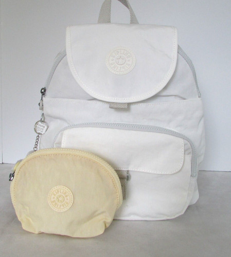 Kipling backpack queenie white - backpack,