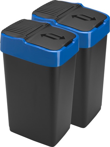 Plastic swing top bin - swing, waste