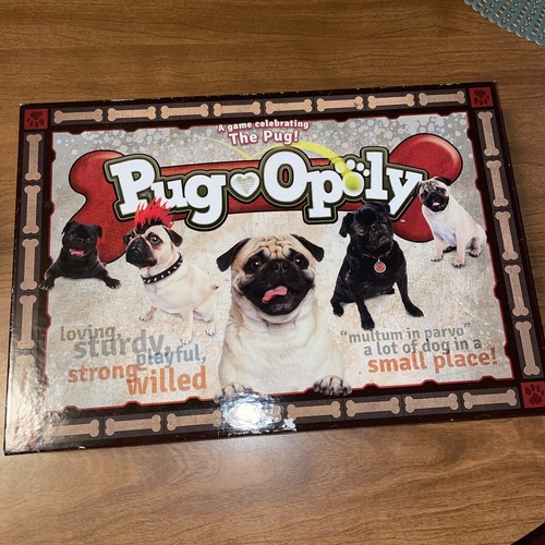 Pugopoly monopoly board game - pugopoly,