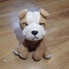 Small Russ Berrie English Bulldog soft toy plush Dog Puppy Bull Dog Stronghold