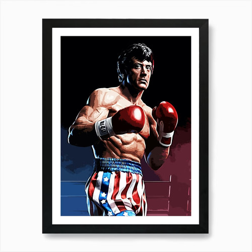 Rocky boxing movie art print - 2,
