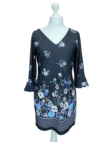 Black floral neck lycra - floral,