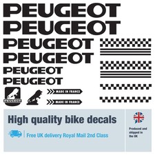 Peugeot classic 2 bike decals