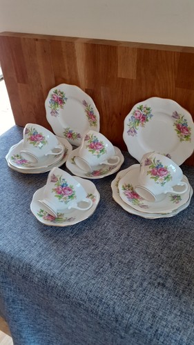 Bone china tulip floral - bone,