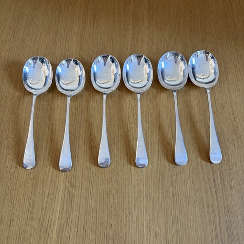 Silver plated soup - soup, spoons