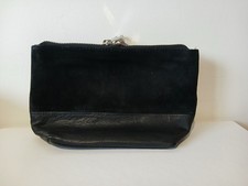 TOPSHOP Small black suede and