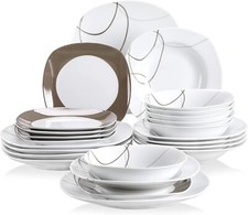 24-Piece Dinner Set Porcelain