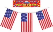  12ft USA BUNTING 11 Flags American Stars & Stripes Flag Thanksgiving 4th July