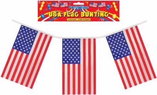 12ft usa bunting flags - ,