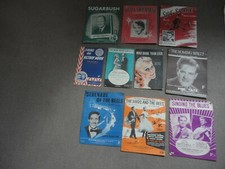 LOT OF 10 x VINTAGE SHEET MUSIC 1950s ONW. PETULA CLARK PETE KNIGHT JEAN SABLON 