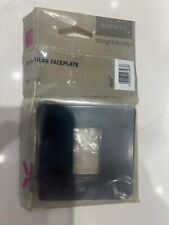 SF1GMB Screwless 1G Modular Faceplate - Matt Black