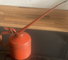 Vintage red metal oil - vintage,