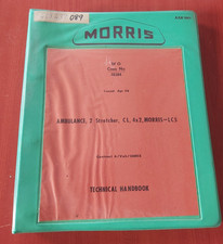 MORRIS AMBULANCE 2 STRETCHER CL ARMY MILITARY VEHICLE TECHNICAL HANDBOOK