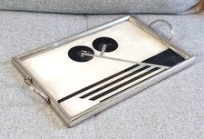 Rare genuine small Bauhaus Suprematism cubist Art Deco cocktail tray