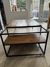 Wooden Coffee Table 2-Tier