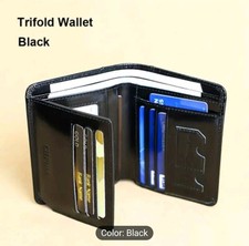 Men Trifold PU Leather Wallet