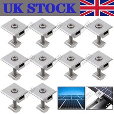 10x Solar Panel Roof Mounting Bracket Mid Clamp Fixing Caravan Motorhome 30/35mm