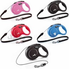 Flexi Dog Lead Classic Cord Retractable Reflective 3m, 5m or 8m