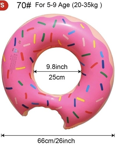 Inflatable donut swim ring - inflatable,