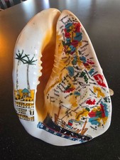 Vtg conch shell lamp - conch,