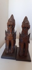 Antique Carved Wooden Temple Dragons