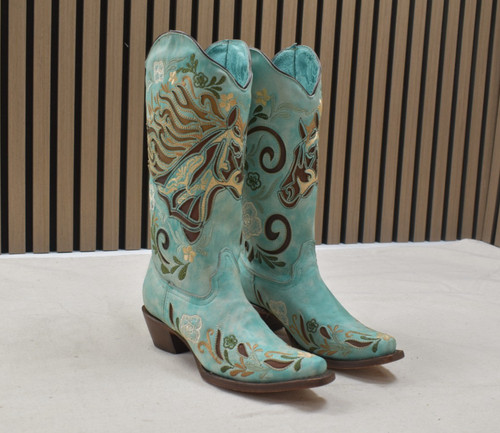 Corral ladies aqua horse - corral,