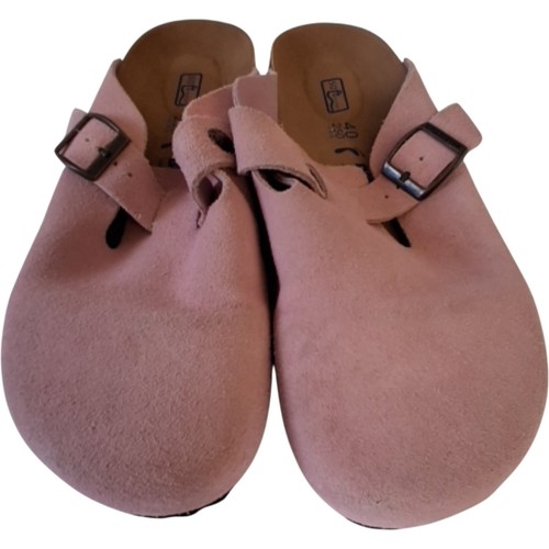 Birkenstock clogs suede pink - birkenstock,