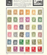 NORWAY 2 ALBUM PAGES  60 GOOD USED, HAND & MACHINE CANCELS.