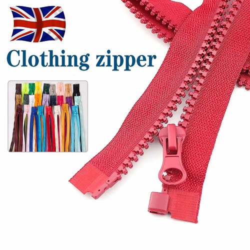Chunky open ended zip - ended, plastic
