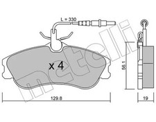 Brake pads 0217 metelli - pads, 22-0217-0