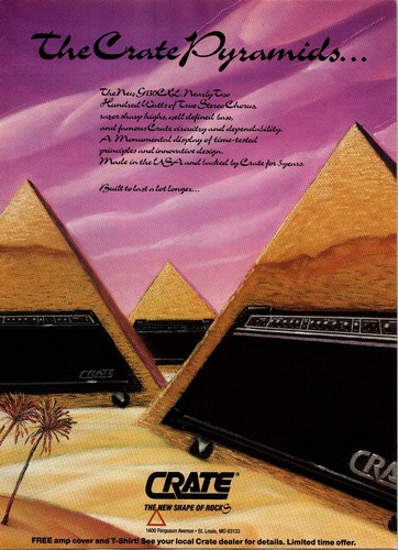 Crate pyramids g130cxl amp - crate,